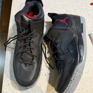 Jordan Black and Red Sneakers